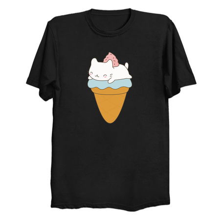 Delicious Kitten Cat On Ice Cream Cone tiny thumbnail