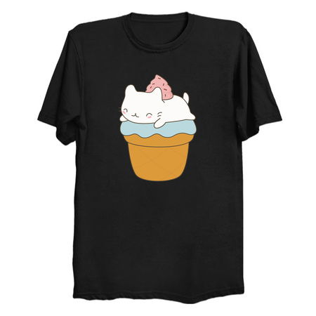 Tasty Kitten Cat Ice Cream Cone Is Kawaii tiny thumbnail
