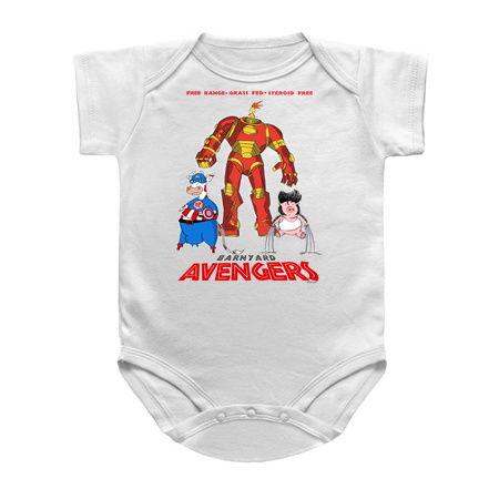Psycho Dairy Farm's BARNYARD AVENGERS! In White & Light colors tiny thumbnail