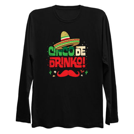 Cinco de Mayo Shirt Funny Mexican Cinco de Drinko Moustache Shirt tiny thumbnail