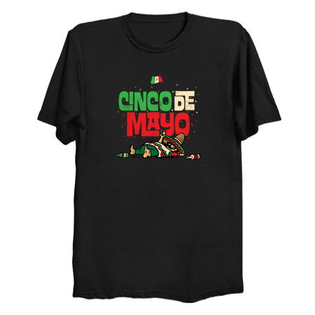 Cinco De Mayo May 5 Drunk Mexican Flag T-Shirt tiny thumbnail