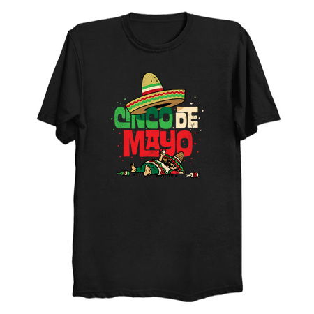 Cinco de Mayo Shirt Mexican Sombrero Funny Fiesta Drunk - NeatoShop