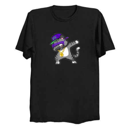 Dabbing Cat Funny Shirt Dab Hip Hop Dabbing Kitten II tiny thumbnail