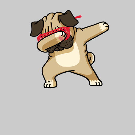 Pug dabbing cheap shirt