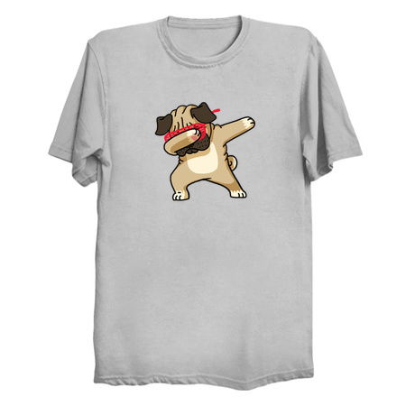 Dabbing Pug Funny Shirt Hip Hop Dabbin II tiny thumbnail