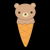 Delicious Brown Bear Ice Cream Cone tiny thumbnail