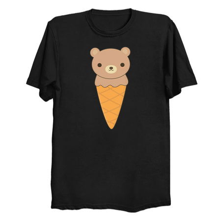 Delicious Brown Bear Ice Cream Cone tiny thumbnail