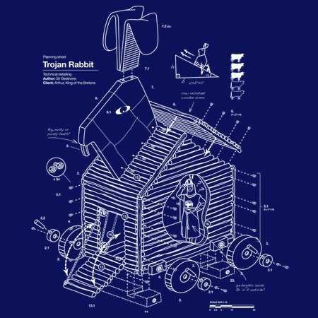 Monty Python And The Holy Grail Wooden Rabbit