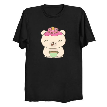 Caffeine Loving Polar Bear Is Cute tiny thumbnail