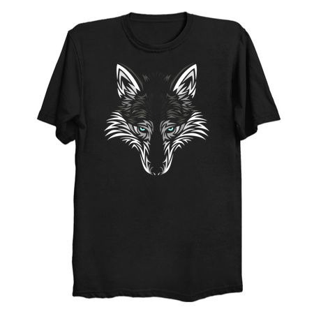 Tribal wolf face - NeatoShop