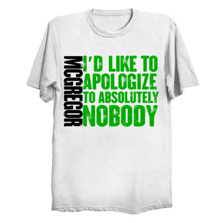 Conor Mcgregor - Apologise To Nobody (Black Version) tiny thumbnail