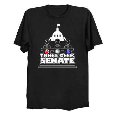 Three Geek Senate - logo white tiny thumbnail