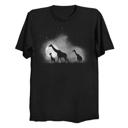 Giraffe in the mist - NeatoShop