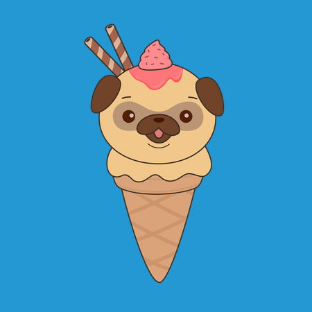 Ice hotsell cream pug