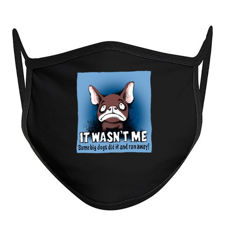 French Bulldog Cartoon - Some Big Dogs Did It and Ran Away tiny thumbnail