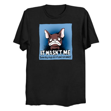 French Bulldog Cartoon - Some Big Dogs Did It and Ran Away tiny thumbnail