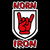 Norn Iron / Northern Ireland Red Hand of Ulster - Devil Horns tiny thumbnail