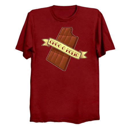 Chocoholic Shirt - Yummy Chocolate Addict Tattoo Design tiny thumbnail