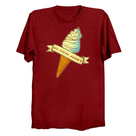 Ice Cream Addict Shirt - Yummy cool Cone of Tasty Creamy Ice tiny thumbnail