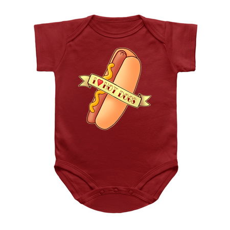 I love Hot Dogs - Tasty Fast Food Design ft a yummy sausage in a bun tiny thumbnail