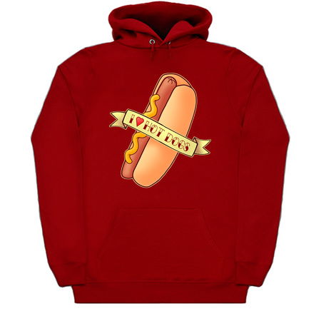I love Hot Dogs - Tasty Fast Food Design ft a yummy sausage in a bun tiny thumbnail