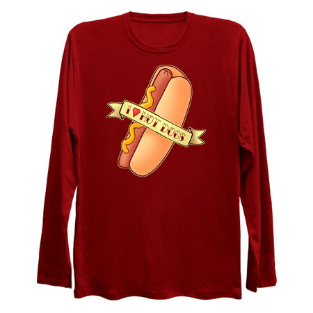 I love Hot Dogs - Tasty Fast Food Design ft a yummy sausage in a bun tiny thumbnail