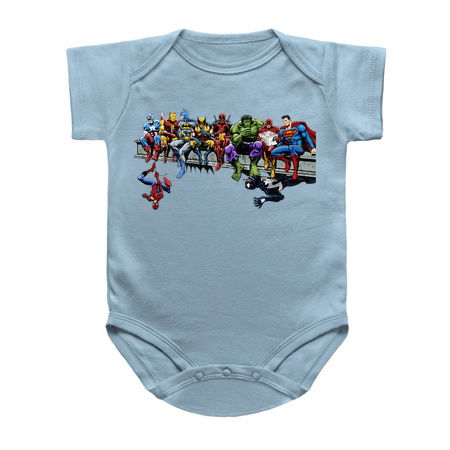 Marvel and DC Superheroes Lunch Atop A Skyscraper (cut out) tiny thumbnail