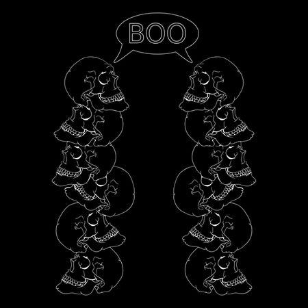 Human Skulls Boo - NeatoShop