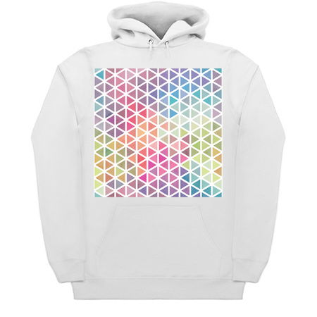 Geometric Fractal Triangles Bubblegum Rain tiny thumbnail