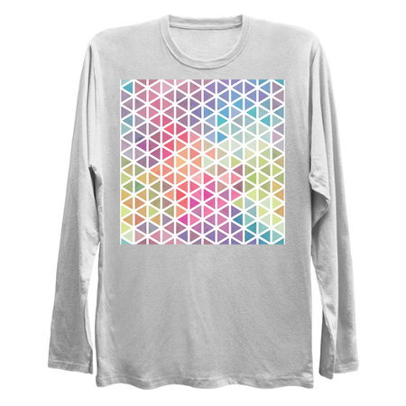 Geometric Fractal Triangles Bubblegum Rain tiny thumbnail