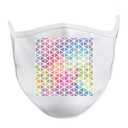 Geometric Fractal Triangles Bubblegum Rain tiny thumbnail