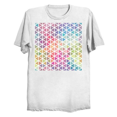 Geometric Fractal Triangles Bubblegum Rain tiny thumbnail