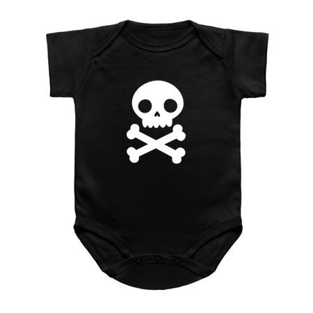 Halloween Black and White Kawaii Skull tiny thumbnail