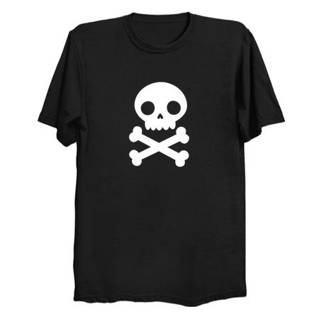 Halloween Black and White Kawaii Skull tiny thumbnail