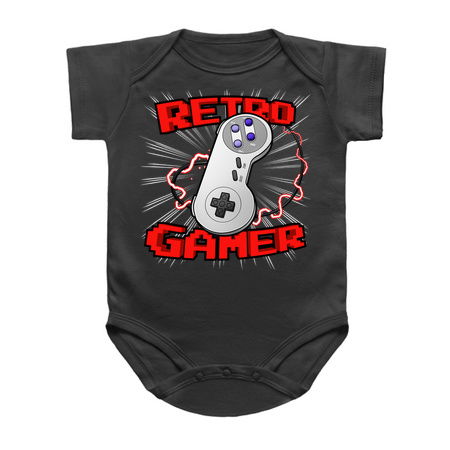 Retro Gamer 16-bit Gamepad Vintage Pixel SNES Version tiny thumbnail