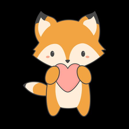 I D Like Hearts With My Kawaii Fox Neatoshop
