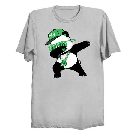 Dabbing Panda Funny Shirt Dab Hip Hop Green tiny thumbnail