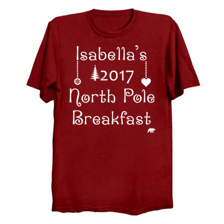 Custom childs 2017 north pole brekafast tiny thumbnail