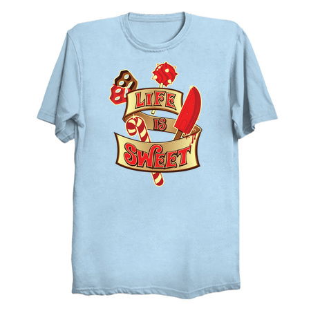 Life is Sweet - Brutal Candy Shirt for Halloween Trick or Treat tiny thumbnail