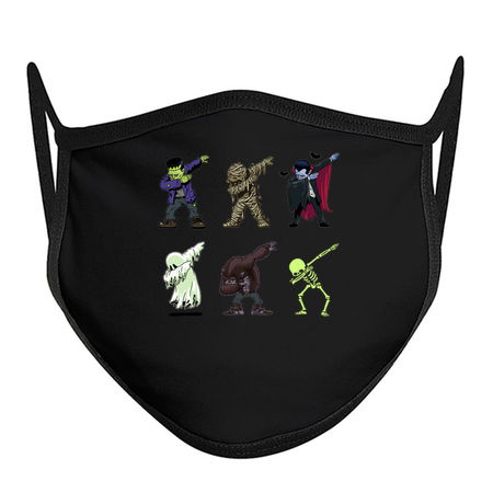 Dabbing Halloween Creatures Skeleton Zombie Dab tiny thumbnail