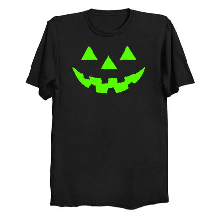 Jack O' Lantern GLOW EFFECT Pumpkin Halloween Costume Tshirt tiny thumbnail