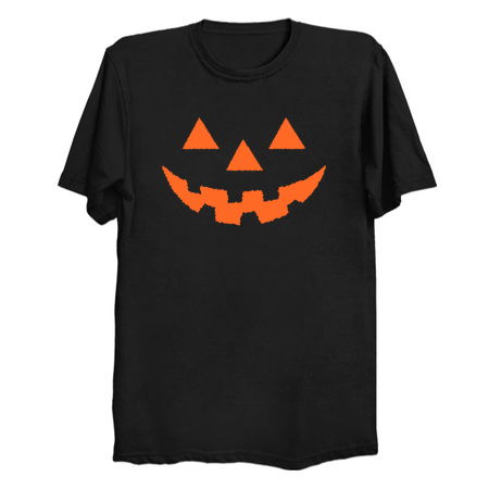 Jack O' Lantern Pumpkin Face ORANGE Halloween Costume TShirt tiny thumbnail