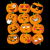 Pumpkin Emoji Faces T-Shirt Emoji Halloween Costume tiny thumbnail