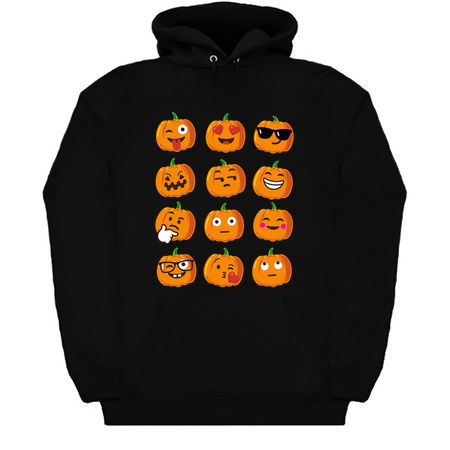 Pumpkin Emoji Faces T-Shirt Emoji Halloween Costume 2 tiny thumbnail