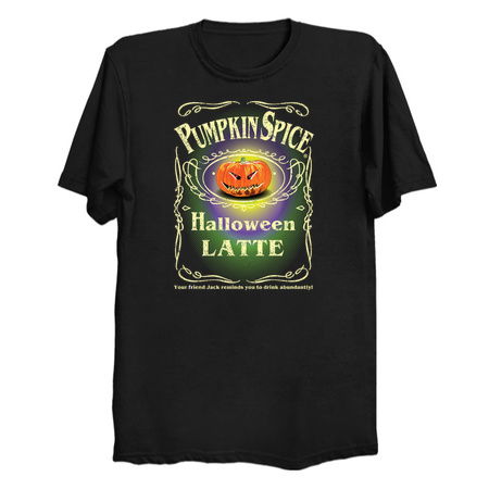 PUMPKIN SPICE HALLOWEEN LATTE DISTRESSED tiny thumbnail