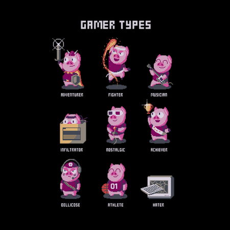 Gamer types - NeatoShop