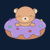 Wow I've got a brown bear in my donut tiny thumbnail