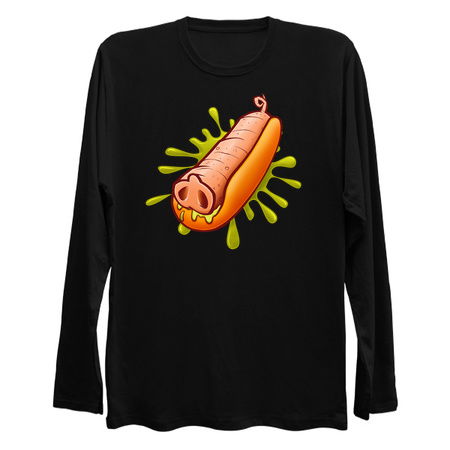 Yucky Fast Food Hot Dog Shirt - It's what's inside that counts tiny thumbnail