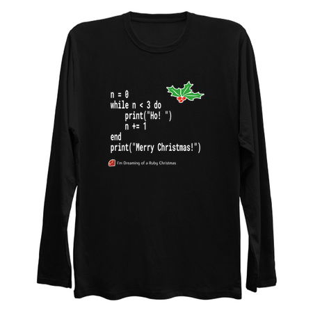 Ho! Ho! Ho! - Merry Christmas - Ruby Geek Design tiny thumbnail