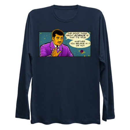 Inspirational Science Quote - Nerdy Neil deGrasse Tyson "The Good Thing About Science" tiny thumbnail